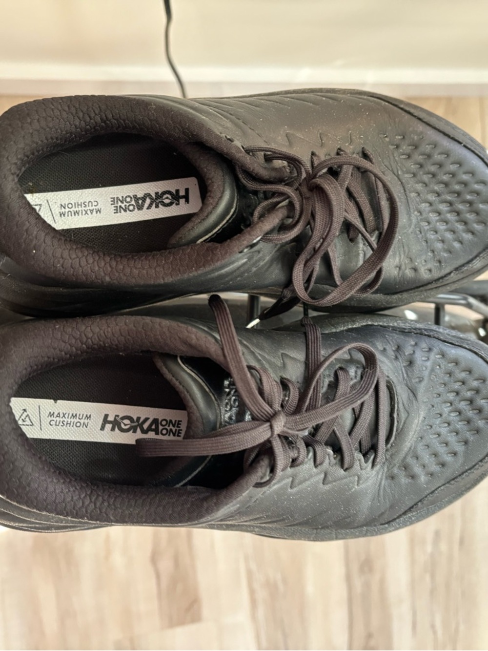 Hoka Black Casual Cushioning Sneakers - Picture 4 of 6
